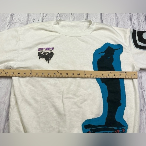 Vtg 1986 Bones Brigade Powell Peralta Rodney Mullen Skeleton Graphic Sweatshirt - Picture 14 of 16